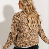 Risen Kortnee Denim Jacket | Leopard