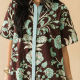 Chocolate Petals Floral Dress