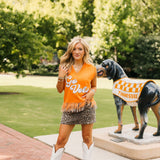 Licensed Tennessee 'Go Vols' Feather Bottom Tank Sweater | Queen Of Sparkles