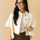 Simply Chic Denim Jacket | White