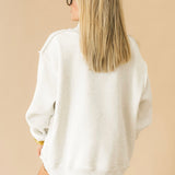 Flying Mallard Duck Mock Neck Sweatshirt