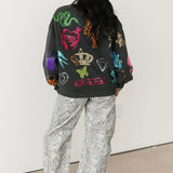 Charcoal Tattoo Sweatshirt | Queen Of Sparkles X Lexi Jade's