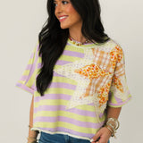 Marnie Stripe Top | Key Lime