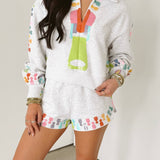 Grey Multi Zipper Collar Sweatshirt | Queen Of Sparkles