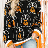 Licensed Knit In Rhinestone Sport Stripe Sweater | Queen Of Sparkles