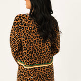 Leopard Rhinestone Knit Skirt | Queen Of Sparkles