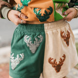 Colorblock Deer Head Short | Queen Of Sparkles