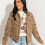 Risen Kortnee Denim Jacket | Leopard