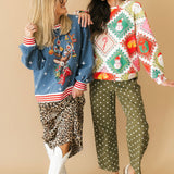 Blue Ornament Reindeer Sweatshirt | Queen Of Sparkles X Lexi Jade's