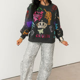 Charcoal Tattoo Sweatshirt | Queen Of Sparkles X Lexi Jade's