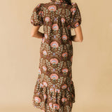 Chocolate Kisses Floral Dress