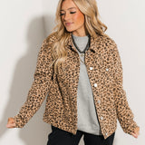 Risen Kortnee Denim Jacket | Leopard