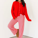 Piper Cardigan | Cherry Red