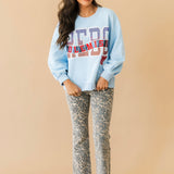 KUT Kelsey High Rise Ankle Flare Jean | Animal