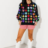 Black Suits Sweatshirt | Queen Of Sparkles X Lexi Jade's