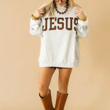 Jesus Mock Neck Sweatshirt