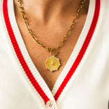 Raylee Starburst Coin Necklace