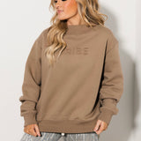 Tribe Kelley Mock Neck Sweatshirt | Driftwood