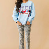 KUT Kelsey High Rise Ankle Flare Jean | Animal