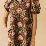 Chocolate Kisses Floral Dress