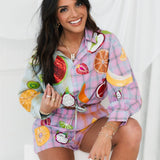 Colorblock Plaid Fruit Short | Queen Of Sparkles