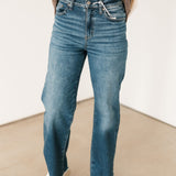 Pleaser High Rise Wide Ankle Jeans | Uptown