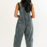 Untamed Chic Overalls | Denim Leopard