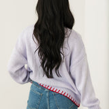 Knit Lobster Sweater | Lavender