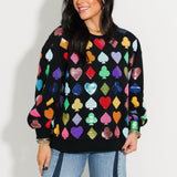 Black Suits Sweatshirt | Queen Of Sparkles X Lexi Jade's