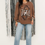 Brown Queen Of Coffee Sweatshirt | Queen Of Sparkles
