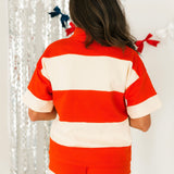 Summer Staple Shorts | Red Orange Cream