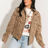 Risen Kortnee Denim Jacket | Leopard