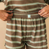 Tribe Kelley Striped Boxer Short | Tan Lines