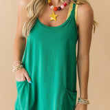 Hot Shot Mini Dress | Green Glow