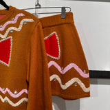 Brown Gingerbread Jewel Skirt | Queen Of Sparkles