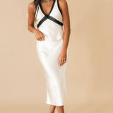 Satin Sleeveless Top | Pearl