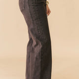 KUT Meg High Rise Wide Leg Jean | Chocolate