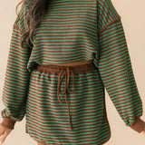 Parkside Stripe Skort | Brown