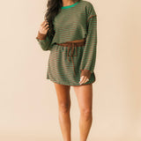 Parkside Stripe Skort | Brown