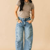 KUT Ashlyn Horseshoe Wide Leg Jean | Admirer