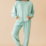 Slow It Down Pullover | Aqua
