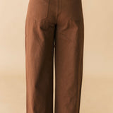 Brown Multi Sequin Flower Barrel Jeans | Queen Of Sparkles