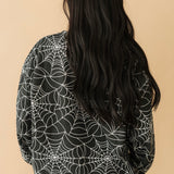 Black & White Spider Web 'Spooky' Sweatshirt | Queen Of Sparkles