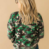Season Shift Long Sleeve Sweater | Camo