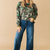Season Shift Long Sleeve Sweater | Camo