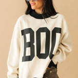 BOO! Ghost Reversible Mock Neck Sweatshirt