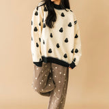 BOO! Ghost Reversible Mock Neck Sweatshirt