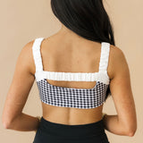 Scrunched Strap Sports Bra | Black