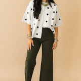 Polka Dot Party Cardi | Heather Gray
