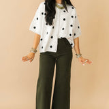 Polka Dot Party Cardi | Heather Gray